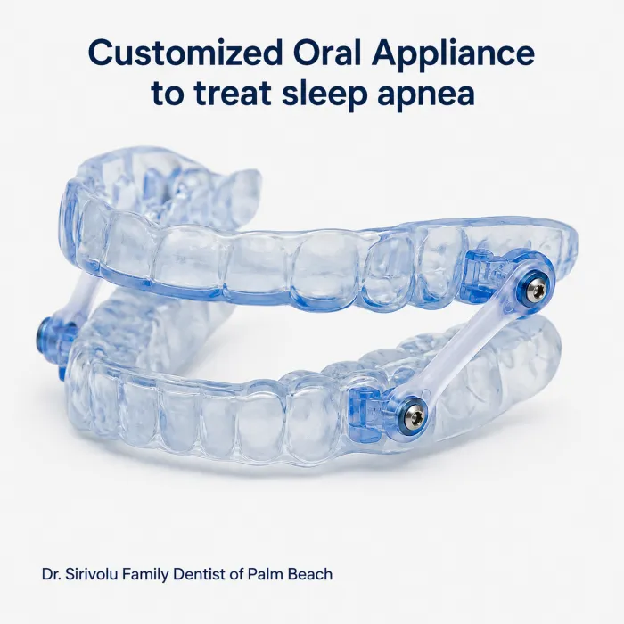 Custom oral appliance for sleep apnea treatment in Royal Palm Beach and Wellington FL